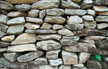 Wall Mural - Texture of old stone wall for background