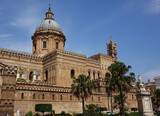 Fototapeta Londyn - Italy Sicilia. The Cathedral of Palermo.