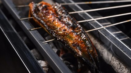 Canvas Print - 炭火焼き鰻