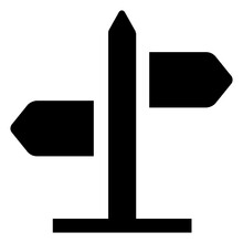
A Signpost For Giving Direction To Traffic 
