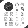 © Nana - Simple set of toilet bowl related lineal icons.