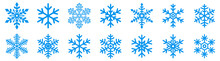 Snowflake Icons Set. Snowflake Symbols. Snow Icon. Vector Illustrator