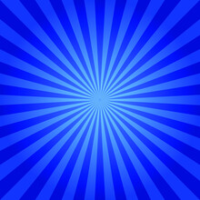 Blue Sun Rays Background Abstract