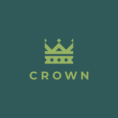Creative Crown abstract Logo design vector template. Vintage Crown Logo Royal King Queen concept symbol Logotype concept icon.