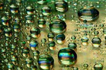 Canvas Print - multicolored waterdrops