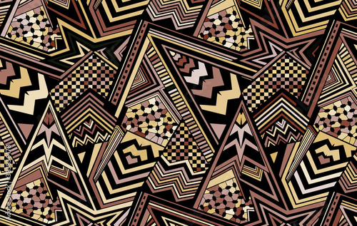 Fototapeta Abstract colored background consisting of lines and triangles