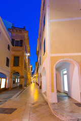 Canvas Print - Ciutadella Menorca Ses Voltes arches Ciudadela