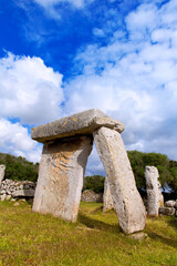 Canvas Print - menorca Taules of Talati de Dalt prehistoric tables