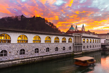 Wall Mural - Ljubljana, capital of Slovenia, Europe.