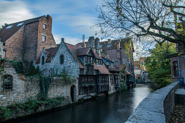 Long shuttertime pics of world famous Bruges in Belgum flanders.  Pictures like postcards