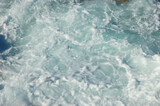 Fototapeta Desenie - sea boils, strong surf, waves, white foam