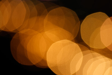 Canvas Print - defocused light dots bokeh background