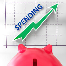 Spending Graph Means Rise In Outgoings And Costs