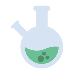 Poster - chemistry sphere flask vector design