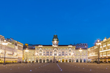 Poster - City Hall, Palazzo del Municipio, Trieste, Italy.