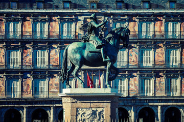 Wall Mural - View of Plaza Mayor