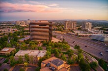 Aerial View Of The Denver Tech Center (DTC) Located In The Denver, Colorado Metro.