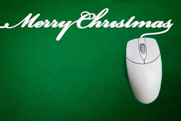 Wall Mural - Merry Christmas Mouse Cord