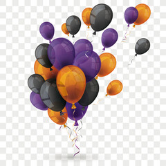 Orange Purple Balloons Grape