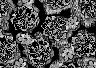  lace floral pattern