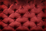 Fototapeta  - Quilted velvet burgundy background