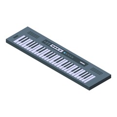 Wall Mural - Synthesizer icon. Isometric of synthesizer vector icon for web design isolated on white background