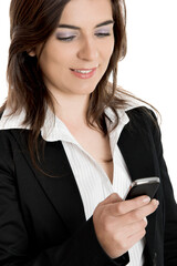 Poster - Businesswoman making a phone call