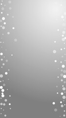  White dots Christmas background. Subtle flying sno
