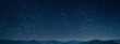 canvas print picture - mountain. backgrounds night sky with stars and moon and clouds