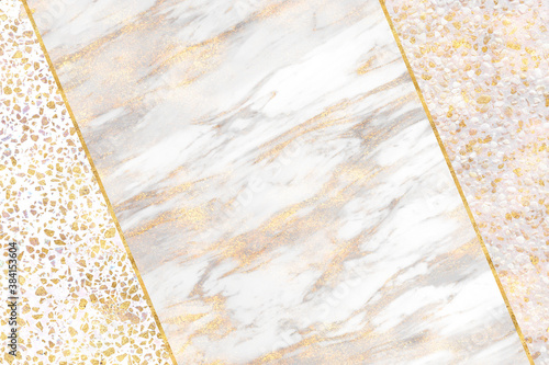 高級感のある金と白の贅沢な大理石のフレーム背景テクスチャ Fotografiya Stock Adobe Stock