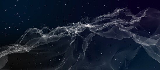 Poster - abstract background simulating cigarette smoke