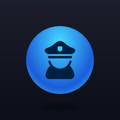 Sticker - Captain - Button