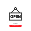 © Yaprativa - open icon vector illustration. open icon outline design.