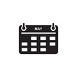 © napanok - May calendar month flat icon design vector