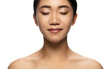 © master1305 - Balance. Portrait of beautiful asian woman isolated on white studio background. Beauty, fashion, skincare, cosmetics concept. Well-kept skin and fresh look. Healthy, shiny. Copyspace for ad.