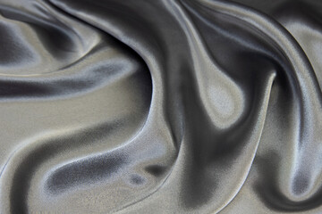 Wall Mural - The texture of the silk fabric is silver-blue. Chiffon. Background, pattern.