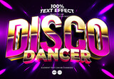 Disco Dancer Editable Text Effect
