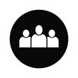 © Misliafitri - business client icon, people group with  line sign - vector illustration.