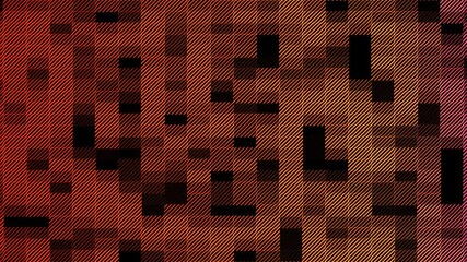 Wall Mural - Animation of background made of rectangle like geometrical shapes trough time in space.