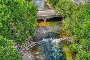 Poster - Salida, Colorado is a Tourist Town on the Arkansas river popular for white water rafting