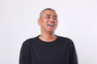 © Gatot - Old man laughing, face expression concept isolated on white background