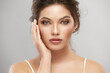 © veles_studio - portrait of beautiful woman with luxury goldy make-up