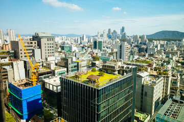 Sticker - Daytime View Over Seoul in South Korea