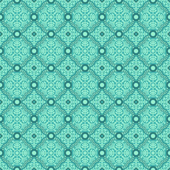 Wall Mural - Medallion Vintage  seamless pattern in Turkish, Indian style. Endless pattern can be used for ceramic tile, wallpaper, linoleum, textile, web page background. Vector