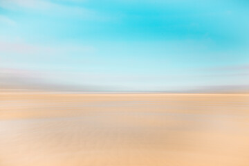 Wall Mural - Isle of Harris landscape - beautiful endless sandy beach and turquoise ocean