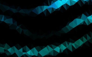 Light Blue, Green vector blurry triangle pattern.