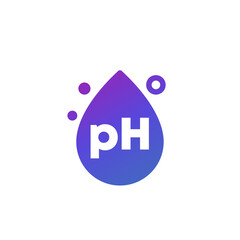 Wall Mural - ph icon with a drop, vector