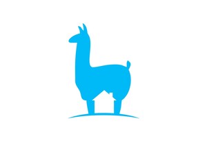 Wall Mural - llama home negative space