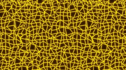 Yellow low-poly. Net wallpaper. Pattern