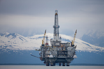 Offshore Oil Rig, Cook Inlet, Alaska